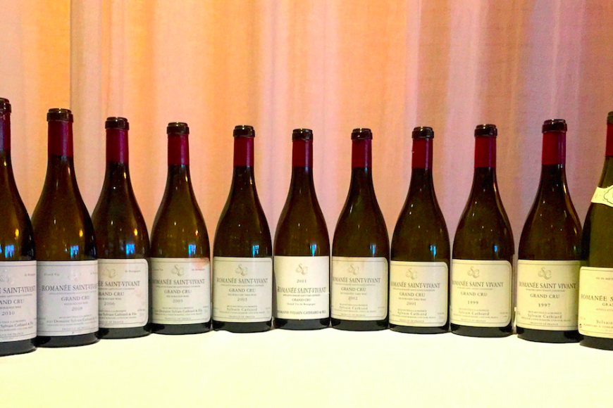 Vertical de Romanée Saint-Vivant 1996-2013, Domaine Cathiard