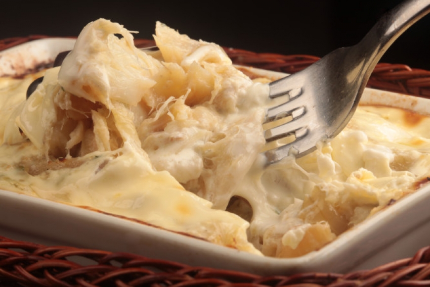 Receita de Bacalhau com Natas