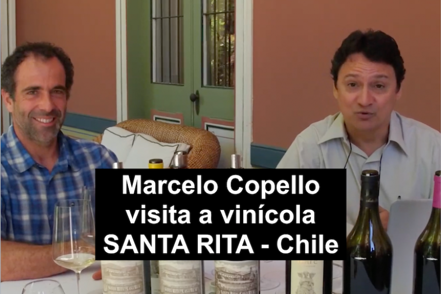 Marcelo Copello visita a vinícola SANTA RITA - ChileARESTI Chile