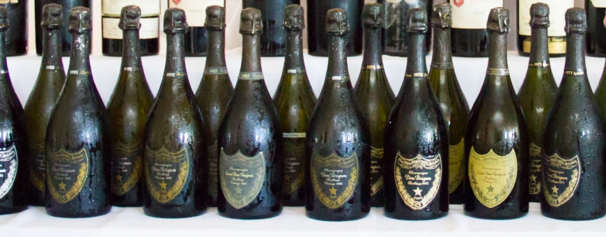 Vertical de Dom Pérignon Oenothèque de 1959 a 1998