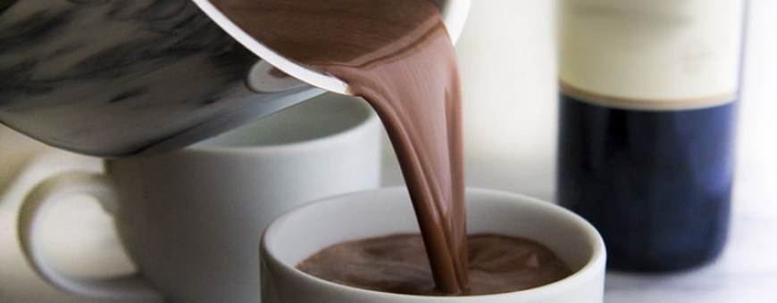 Receita de chocolate quente com vinho