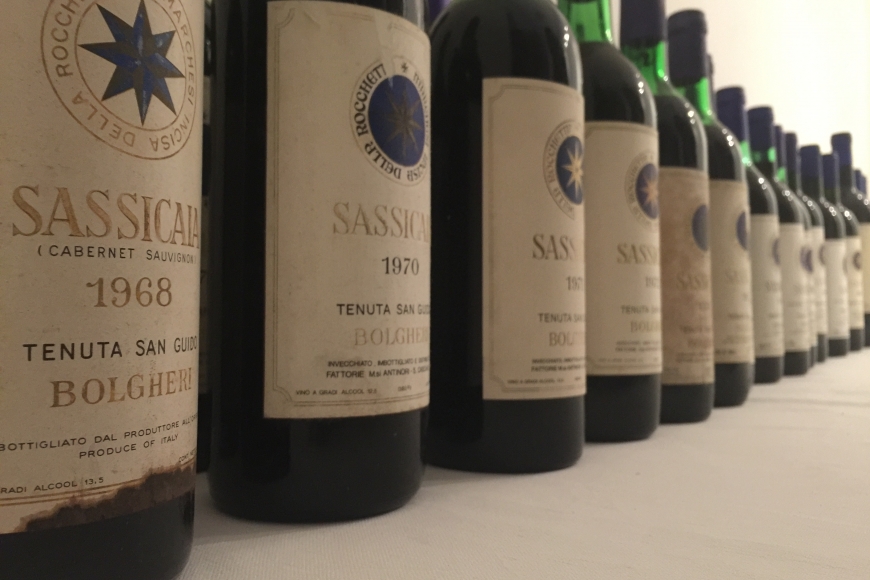 Sassicaia, TODAS as safras, desde 1968